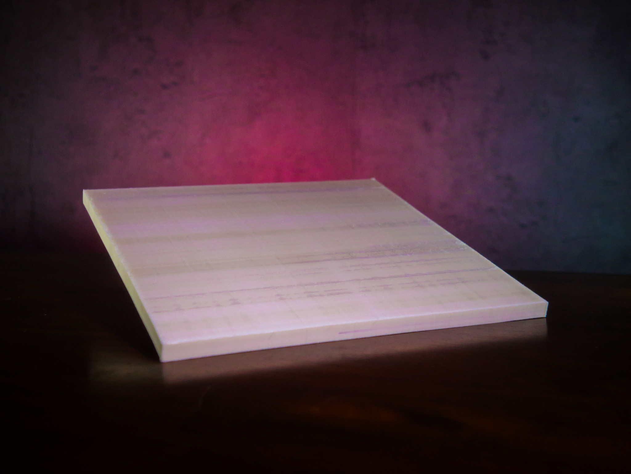 Thick pressed UHMWPE ballistic panel
